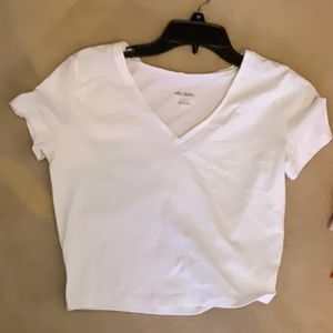 Target Wild Fable white crop top